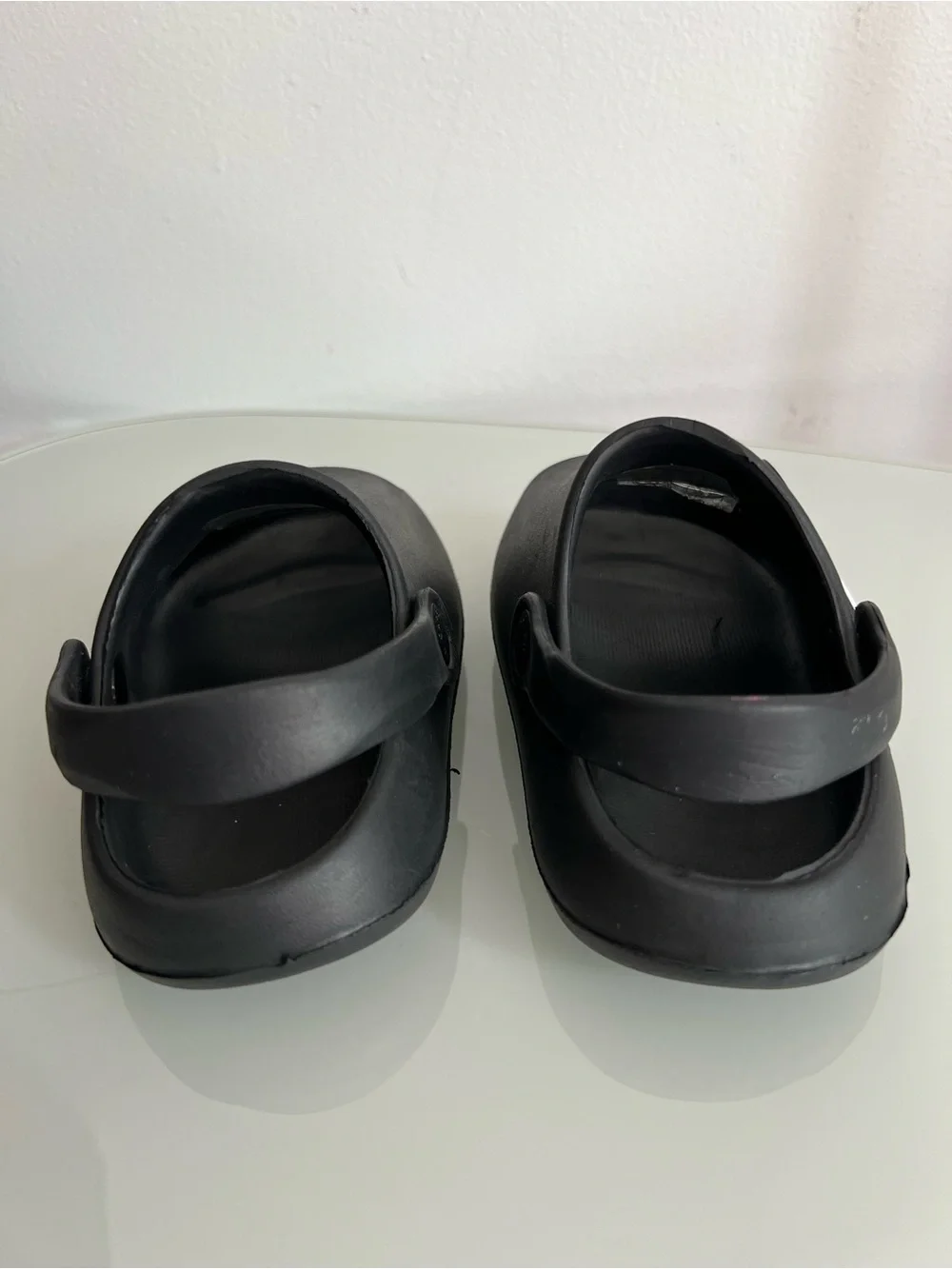 Toddler Black Basketball Clog Sandals, 6
